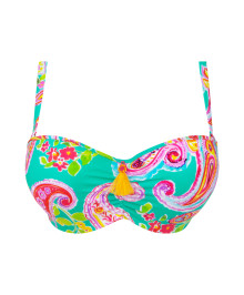 SWIMWEAR : Plus size bandeau bra swimwear bikini top