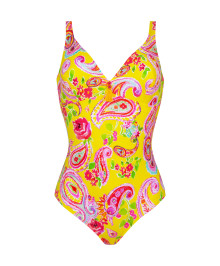 One-piece Swimsuit and Slimming : One piece swimsuit added support