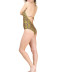 Maillot de bain une pièce sexy La Muse Africa jaune Antigel Bain EBB9256 JA 9