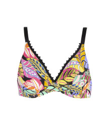 Triangle swimming bra with wires