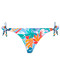 Maillot de bain slip à nouettes bikini La Flaneuse papiers découpés multicolore Antigel Bain EBB0167 PD 100