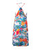 Robe de plage longue La Flaneuse papiers découpés multicolore Antigel Bain ESB1167 PD 101