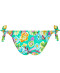 Maillot de bain slip à nouettes bikini La Feminissima vert émeraude Antigel Bain EBB0170 VE 101