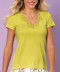 T shirt manches courtes col en V Antigel de Lise Charmel Simply Perfect vert granny ENA9106 VG