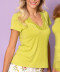 T shirt manches courtes col en V Antigel de Lise Charmel Simply Perfect vert granny ENA9106 VG 2