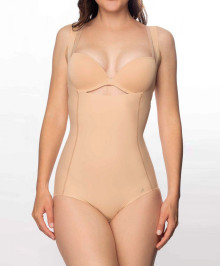 SHAPEWEAR, SLIMMING LINGERIE : Underbust shaping bodysuit without cups