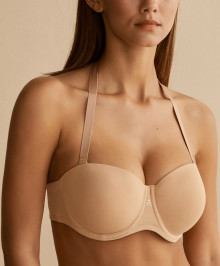 INVISIBLES : Bandeau bra with removable straps + size