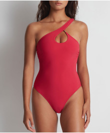 Sexy one piece swimsuit one shoulder strap asymetric