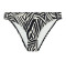 Culotte de maillot de bain brésilienne Aubade Bain Savannah Mood zebra LV22 ZEBA 3