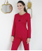 Pyjama femme Ontario 4 Canat rouge