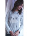 Pyjama polaire Umaya Christian Cane Collection homewear femme 61163 7112 400 fashion