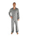 Pyjama long Raphael Collection Homme Loungewear Christian Cane Gris