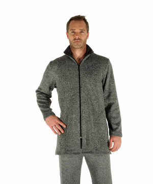 Veste Courte Interieur Ray Collection Homme Loungewear Christian Cane Gris anthracite