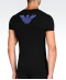 T shirts Col V Noir Collection Homme Emporio Armani 110810 5A745