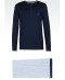 Pyjama Ensemble Blanc et bleu Collection Homme Emporio Armani Face 111555 5A567