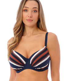 SWIMMING SUITS : Underwired Gathered Full Cup Bikini Top