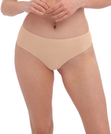 BRIEFS, THONGS & SHORTIES : Invisible stretch thong with lace
