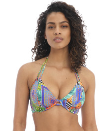 Bikini Tops : Halter swimming bra top with wires