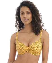 SWIMMING SUITS : Plunge balcony swim bra with wires