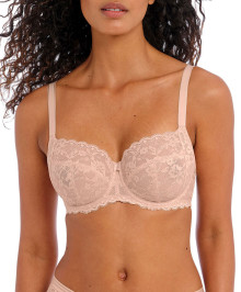 Balcony bra underwired plus size side support