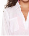 Tunique robe de plage blanche en coton col chemisier Lingadore Lingadore Bain LBA 7229 01 3