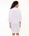 Tunique robe de plage blanche en coton col tunisien Lingadore Lingadore Bain LBA 7225 01 1