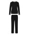 Ensemble pyjama noir inserts en dentelle Lingadore nightwear Lingadore 6317 02 NOIR 10