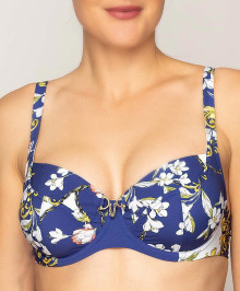 Bikini Tops : Plus size demi-cup swimsuit bra