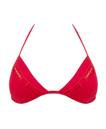 Swimsuit bra wirefree triangle shape removables cookies