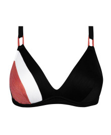 Bikini Tops : Triangle swim bra with wires 
