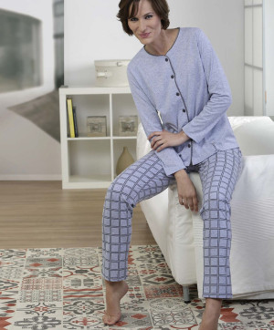 Pyjama Nuit et interieur Massana homewear Gris