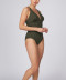 Maillot de bain 1 pièce sans armatures décolleté plongeant amincissant Stella Nuria Ferrer Swimwear & Beachwear NF 259 KAKI 2