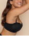 Soutien gorge bandeau rembourré lisse bretelles amovibles invisible à armatures PrimaDonna Figuras charbon 0263258 CHB 9