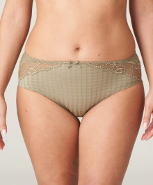 PANTIES & THONGS : High-waisted full briefs w. lace 