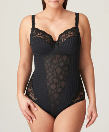 Shaping Bodies : Bodysuit with full cups shaping w. lace