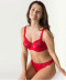 Soutien gorge armatures emboitant 3 parties dentelle PrimaDonna Madison rouge scarlet 0162120 0162121 SCA 6