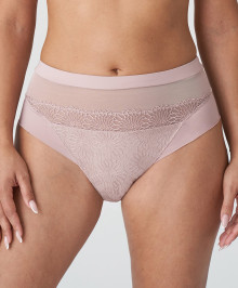 High-waisted full briefs with embroideries