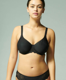 LINGERIE : Full cup underwired moulded bra plus size