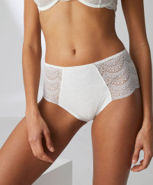 SEXY LINGERIE : High waisted lace briefs