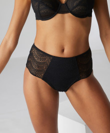High waisted lace briefs
