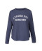 T shirt Manches A Cause des Garcons Loungewear Collection Skiny Dark Blue Melange Visuel