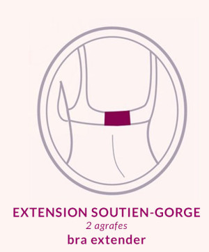 Extension 2 Agrafes 30mm Soutien gorge Acessoires basiques Soyelle Chair