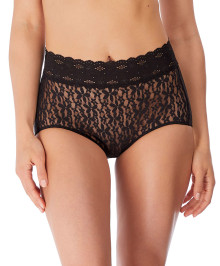 LINGERIE : Lace high waisted briefs