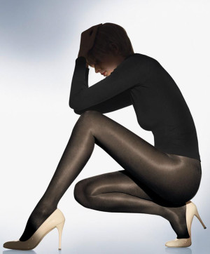 Satin Touch 20 Tights Collants Noir Collants et Bas Wolford Face 18378