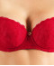 Soutien gorge corbeille coque rouge Rosessence rouge gala Aubade HK04 GALA 2