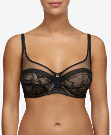 Full coverage bra with wires + size