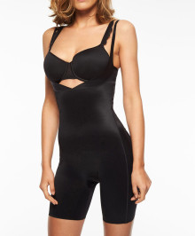 INVISIBLES : Openbust shaping bodysuit long leg