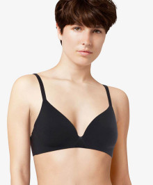 Wire-free, Soft Cups : Underwired molded bra