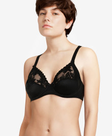 Full Coverage, Underwire : Plus size full cup underwired bra