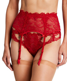 Alluring Underwears : Red garter belt